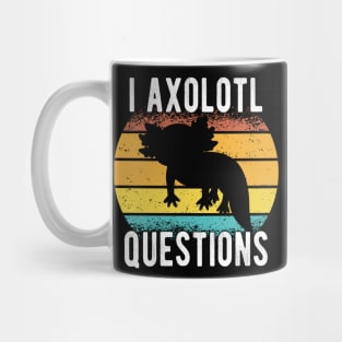 Kids I Axolotl Questions Shirt Kids Funny Kawaii axolotl costume Mug